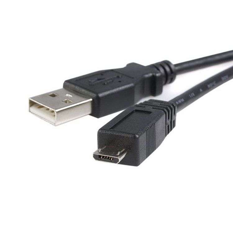 USB-A male naar USB-Micro male kabel lengte 1 meter zwart 02